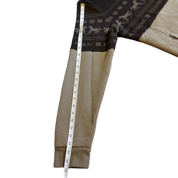 Equiline Nilvian Full Zip Hoodie with Winter Print & Horses, Womens size XXL - Picture 13 of 16